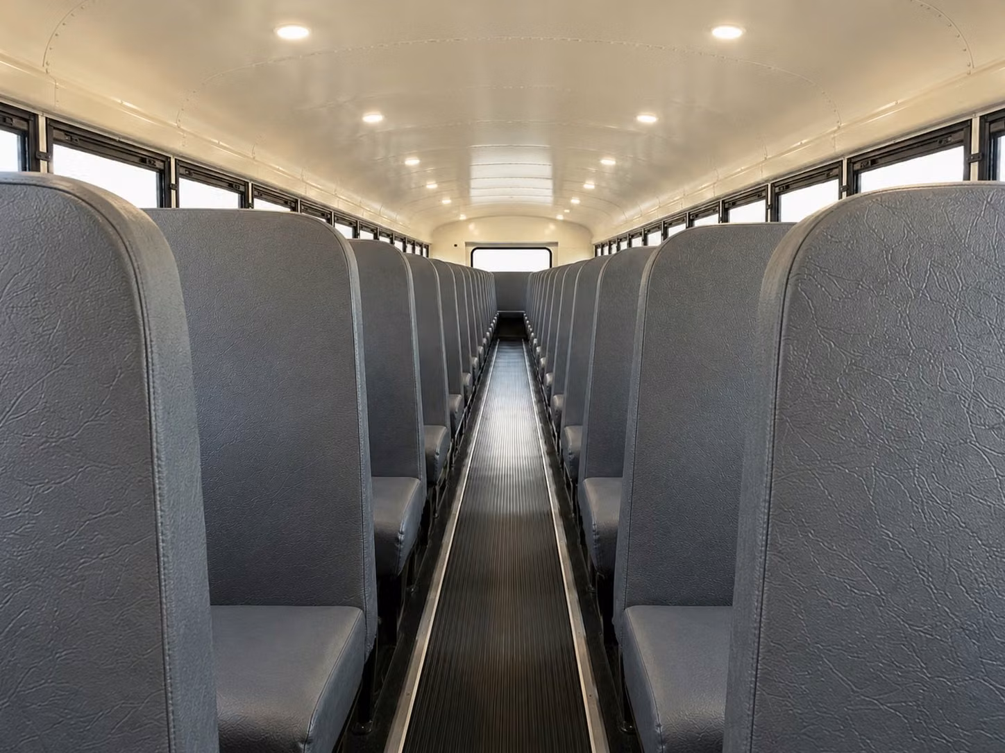 school bus inside